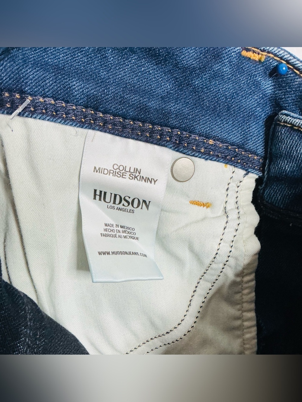 Hudson Hudson Los Angeles Skinny Jeans - Dark Wash - Size 25 - Picture 8 of 10